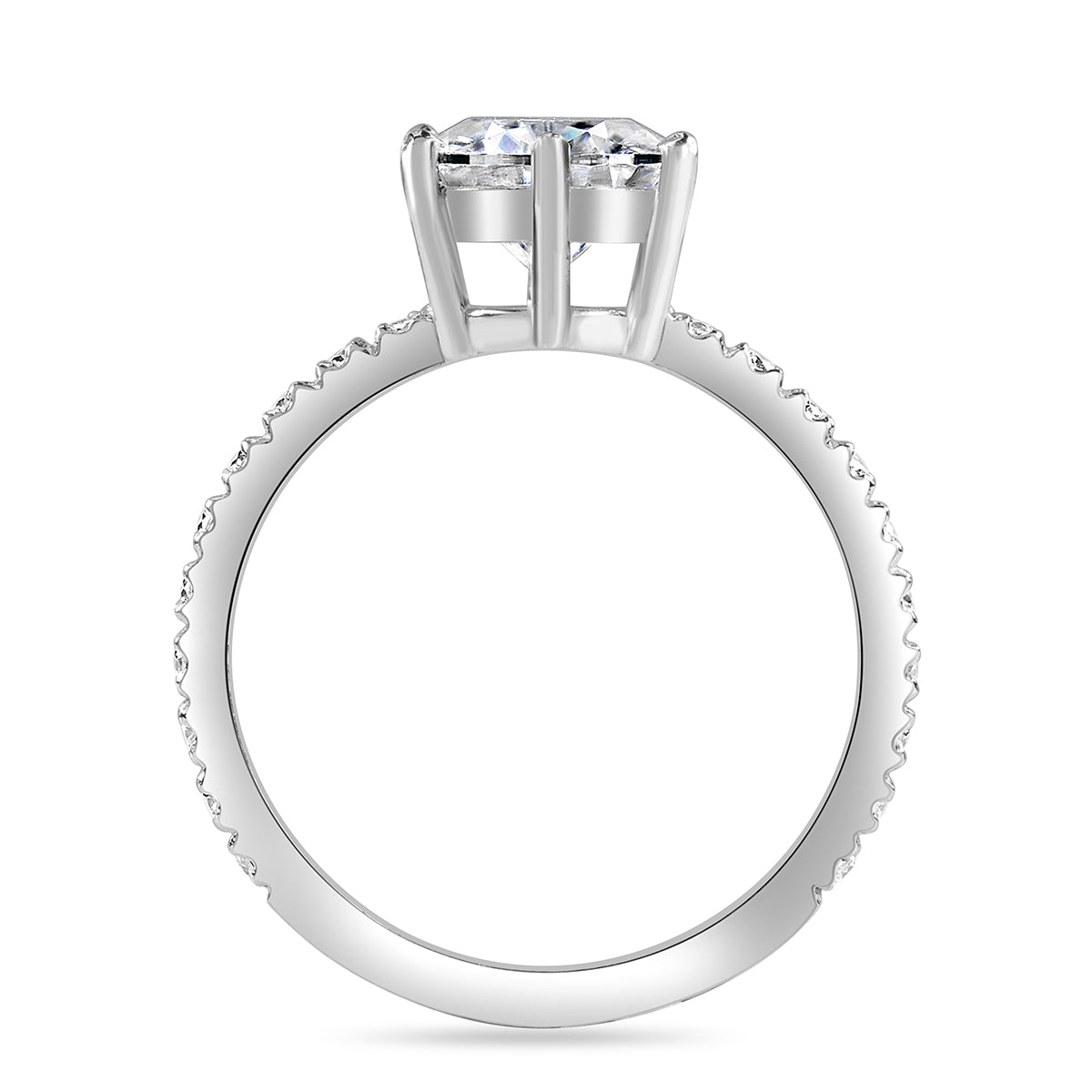 Nora 1.2 ct Lab Grown Round Cut Classic 6 Prong Diamond Engagement Ring