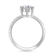 Nora 1.7 ct Lab Grown Round Cut Classic 6 Prong Diamond Engagement Ring