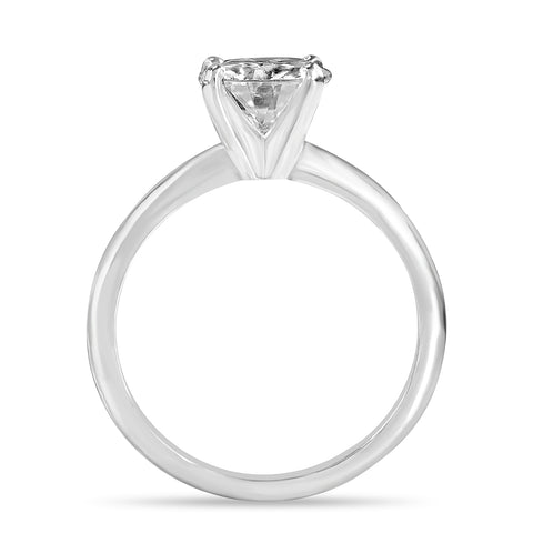 Violet 2 ct Lab Grown Round Cut Classic 4 Prong Diamond Engagement Ring
