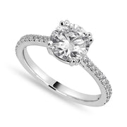 Ivy 3.05 ct Lab Grown Round Cut Classic 6 Prong Diamond Engagement Ring
