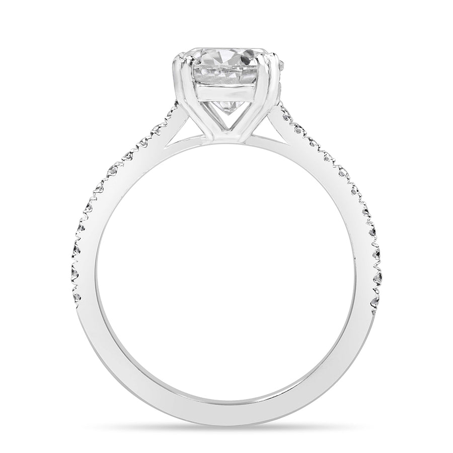 Ivy 2.55 ct Lab Grown Round Cut Classic 6 Prong Diamond Engagement Ring