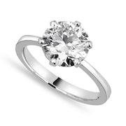 Cora 3 ct Lab Grown Round Cut Classic 6 Prong Diamond Engagement Ring
