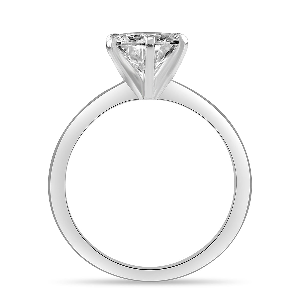 Olivia 2 ct Lab Grown Round Cut Classic 6 Prong Diamond Engagement Ring