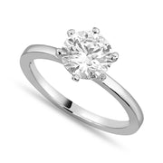 Hazel 2 ct Lab Grown Round Cut Classic 6 prong Diamond Engagement Ring