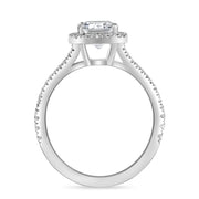 Julia 1.4 ct Lab Grown Radiant Cut Pave Split Shank Diamond Engagement Ring