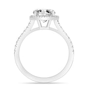 Aaliyah 1.83 ct Lab Grown Round Cut Pave Halo Diamond Engagement Ring