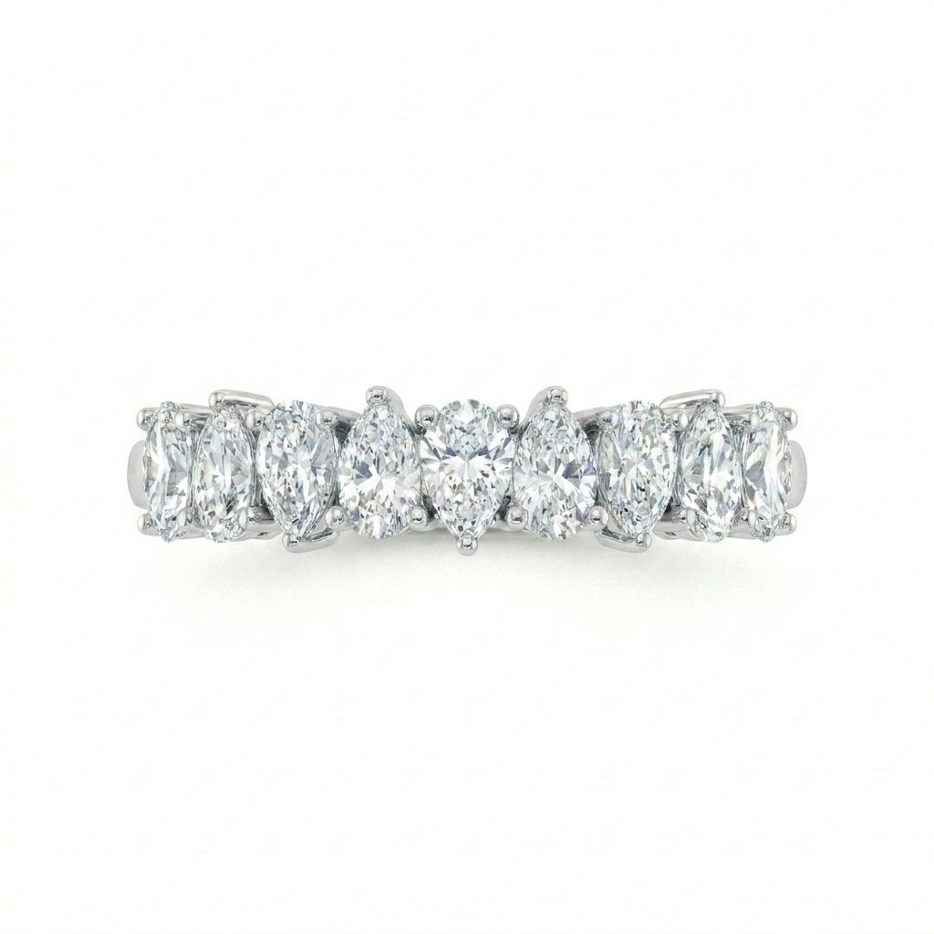 1.00 CT Lab-Grown Diamond Stackable Ring in 14K White Gold (Dâ€“F / VS1â€“VS2) from Diamond Studio