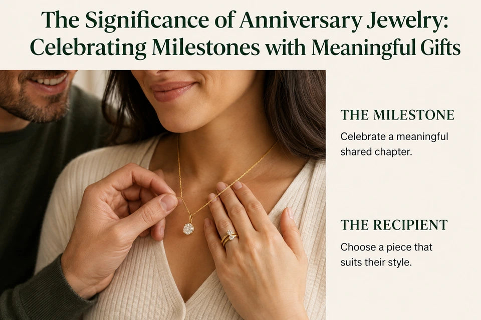 The Significance of Anniversary Jewelry: Celebrating Milestones with Meaningful Gifts: Celebrate a meaningful shared chapter. Choose a piece that suits their style.