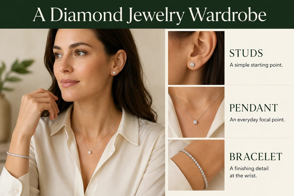 How to Build a Timeless Lab-Grown Diamond Jewelry Wardrobe: A simple starting point. An everyday focal point.