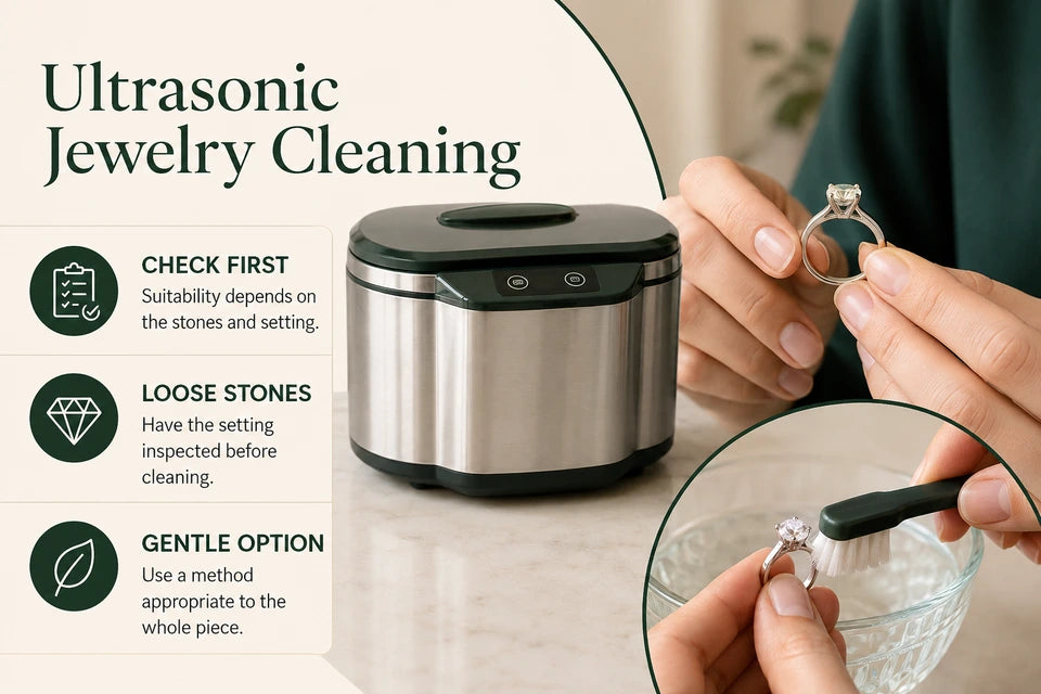 Can You Use Ultrasonic Cleaners on Lab-grown Diamond Jewelry? What Shoppers Should Know: Suitability depends on the stones and setting. Have the setting inspected before cleaning.