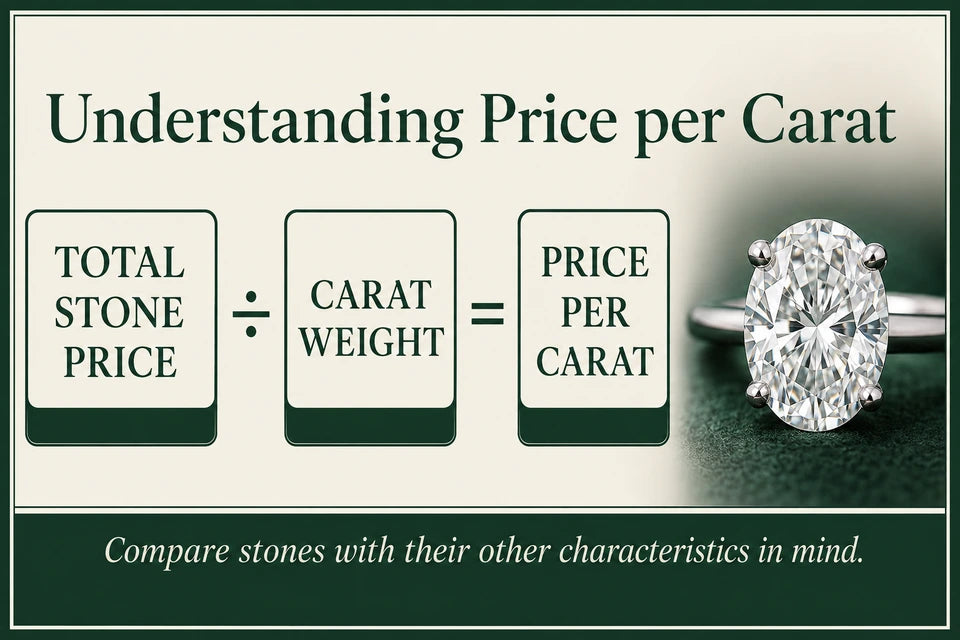 The Cost Per Carat Breakdown - Lab-grown Vs. Natural Mined Diamonds - A Jeweler’s Comparison: Compare stones with their other characteristics in mind.
