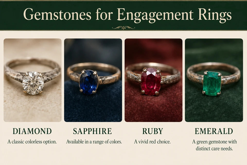 8 Best Stones for Engagement Rings: A classic colorless option. Available in a range of colors.