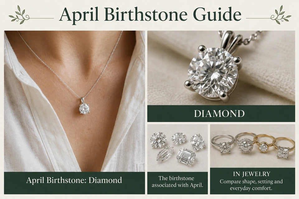 April Birthstone Guide: The birthstone associated with April. Compare shape, setting and everyday comfort.