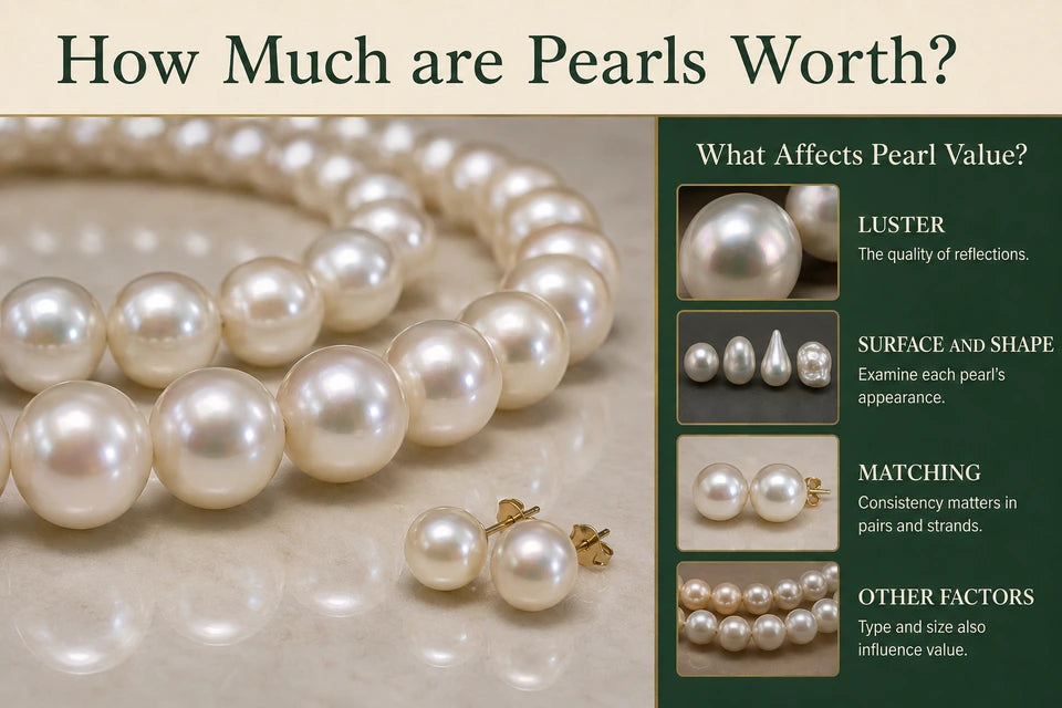 How Much are Pearls Worth?: The quality of reflections. Examine each pearl’s appearance.