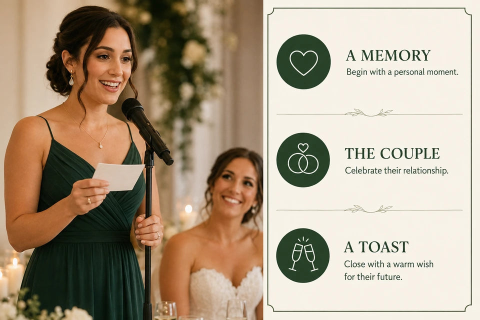 How to Write a Perfect Maid of Honor Speech: Examples & Templates: Begin with a personal moment. Celebrate their relationship.