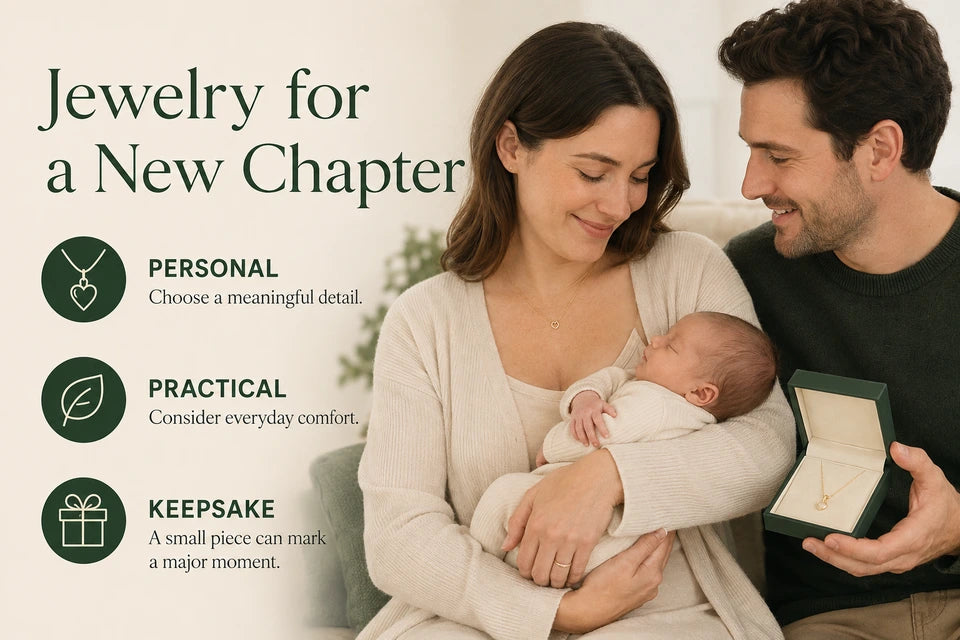 Push Present Ideas to Celebrate New Moms: Choose a meaningful detail. Consider everyday comfort.