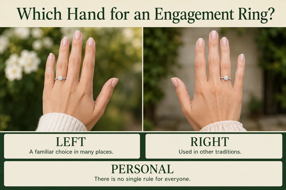 What Hand Does an Engagement Ring Go On?: A familiar choice in many places. Used in other traditions.