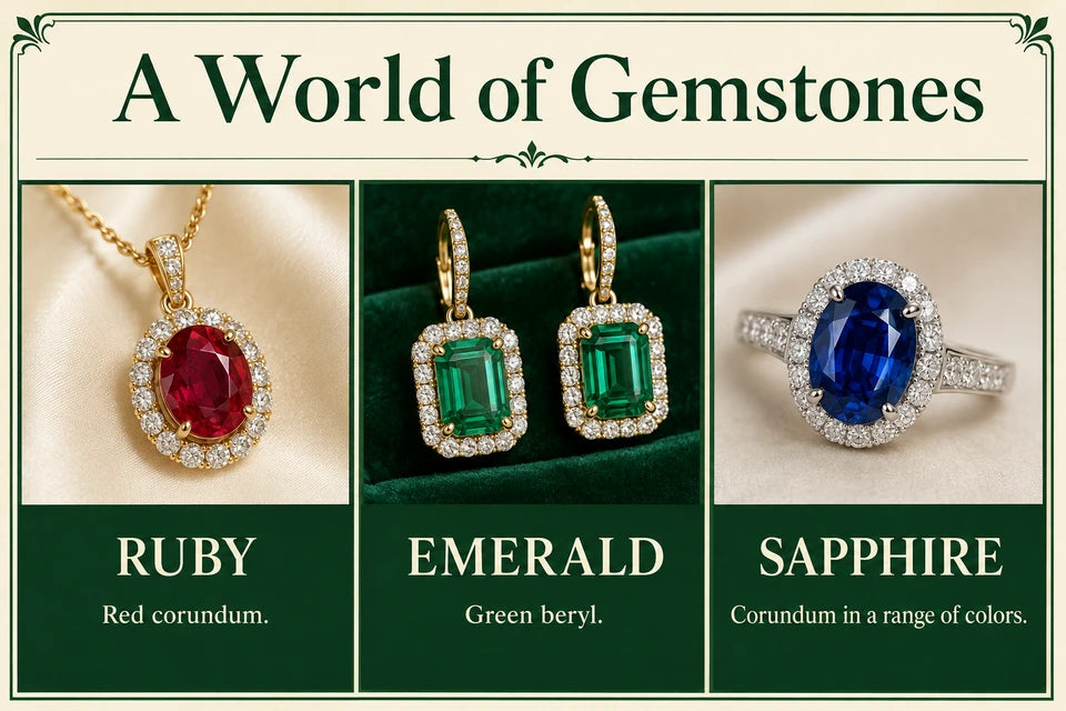 Gemstone Guides: Red corundum. Green beryl.