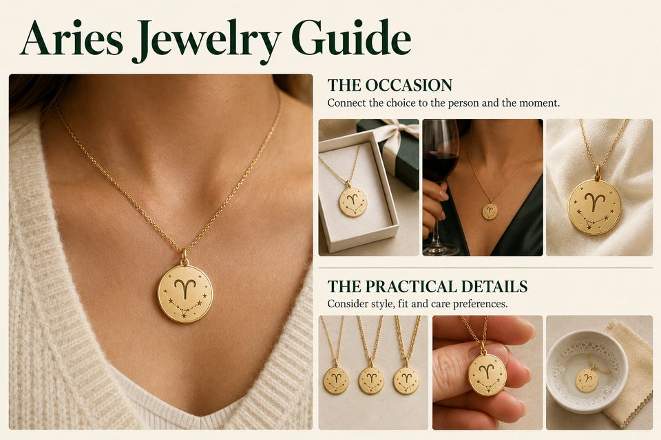 Aries Jewelry Guide: Connect the choice to the person and the moment. Consider style, fit and care preferences.