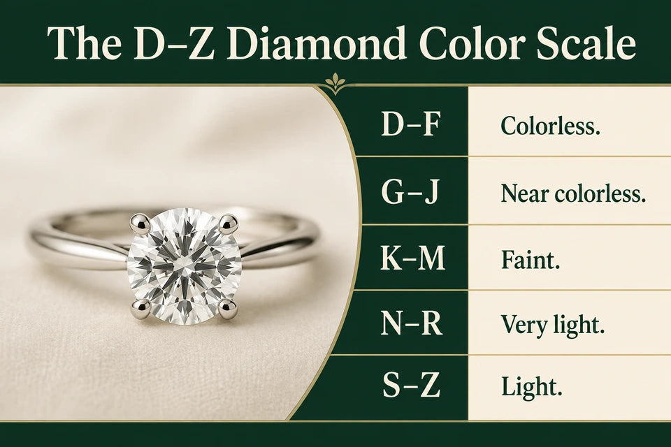 Diamond Color Scale Explained: Colorless. Near colorless.