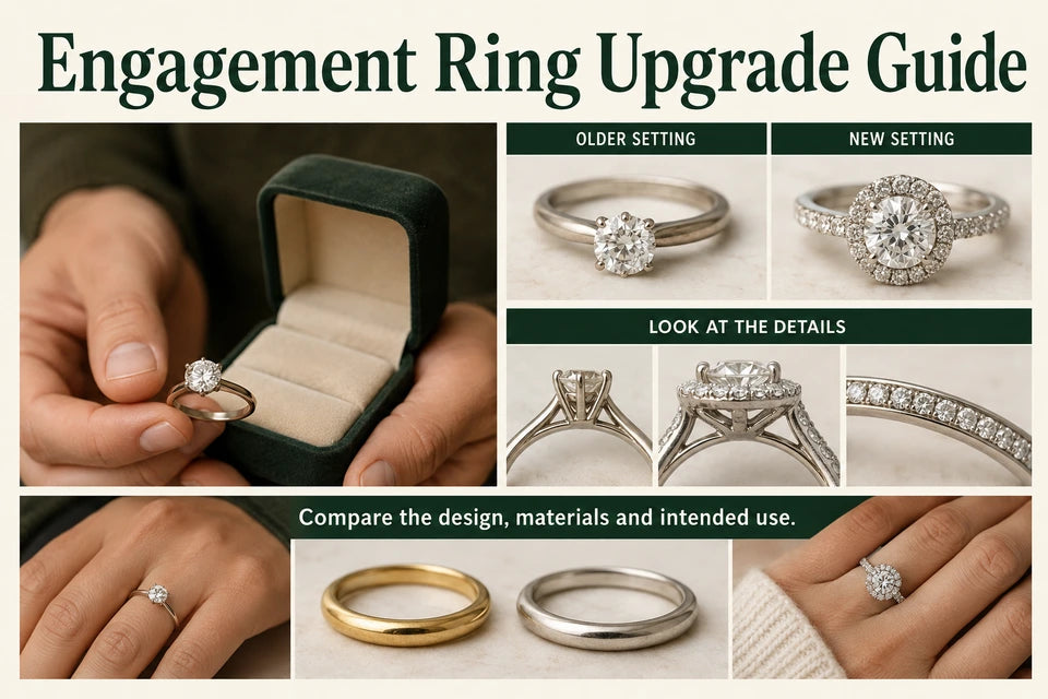 Engagement Ring Upgrade Guide: Compare the design, materials and intended use.