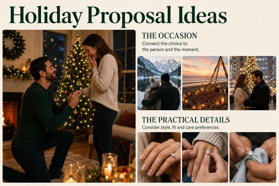 Holiday Proposal Ideas: Connect the choice to the person and the moment. Consider style, fit and care preferences.