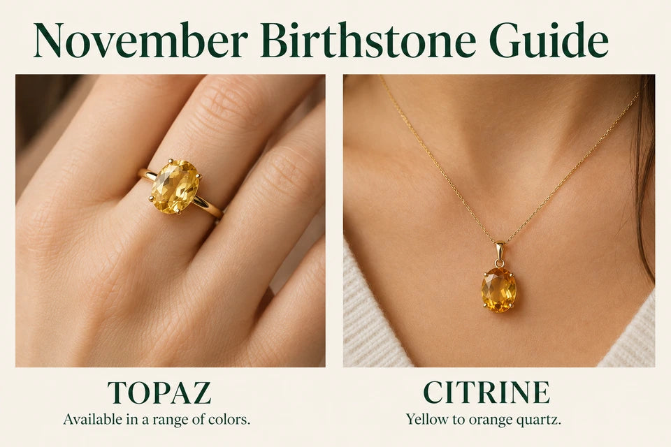 November Birthstone Guide: Available in a range of colors. Yellow to orange quartz.