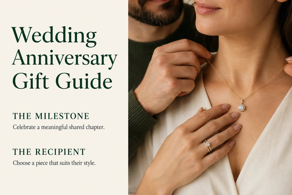 Wedding Anniversary Gift Guide: Celebrate a meaningful shared chapter. Choose a piece that suits their style.