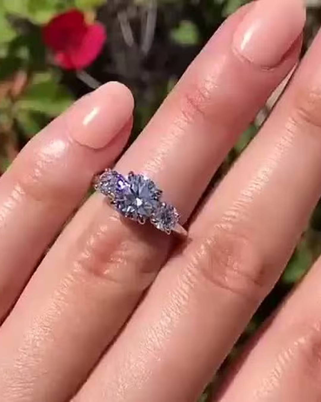 Diamond ring floral photo
